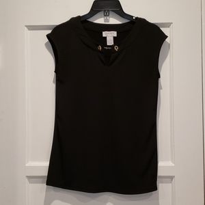 Black sleeveless blouse XS